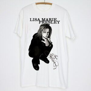 Lisa Marie Presley Graphic T-Shirt Rock Music Icon Fan Gift Casual Streetwear 90